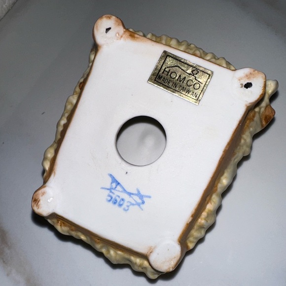 Homco 5603 Christmas Nativity Set Home Interiors 9 piece Bisque Porcelain 1982 - Picture 5 of 7